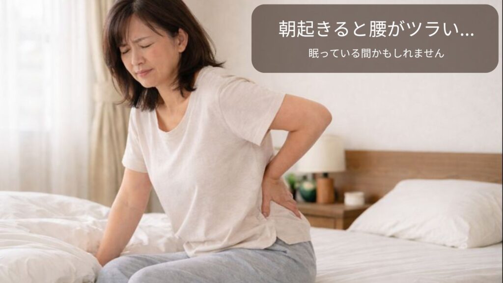 朝起きると腰がツラい