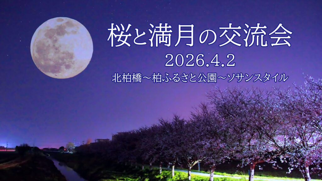 桜と満月の交流会